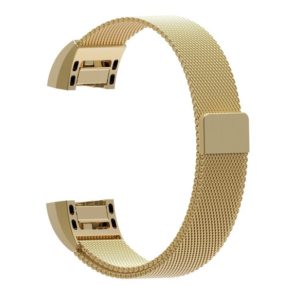 For Fitbit Charge 2 Gold Milanese  Loop Band - Picture 2 of 8